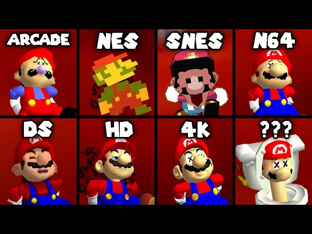 Evolution of Mario Burning in Lava - Super Mario 64 PC Port