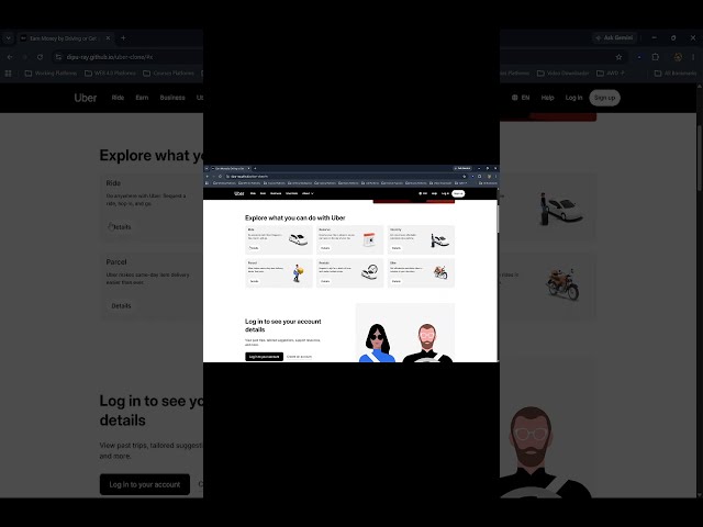 I Built Uber Using HTML, CSS & Tailwind CSS 🚗 | Frontend Project