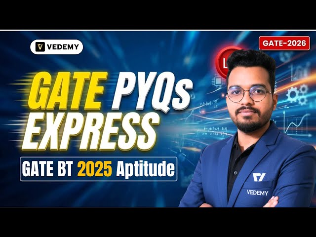 GATE PYQ Express | GATE BT | Aptitude | 2025 | Er. Ajay Namdeo | GATE 2026 | Concept + PYQs |