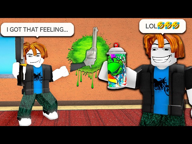 MM2 FUNNY MOMENTS (TROLLING TEAMERS WITH SPRAY PAINT)
