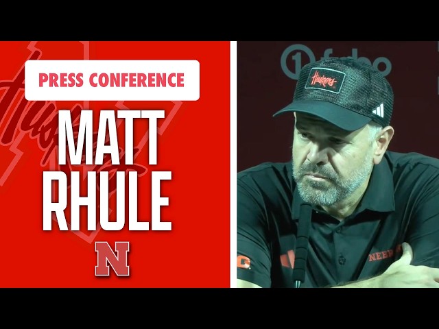 Nebraska football head coach Matt Rhule recaps his team’s win vs. Michigan State I GBR