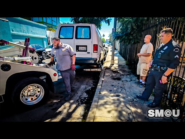 𝗩𝗔𝗡𝗦 𝗜𝗠𝗣𝗢𝗨𝗡𝗗𝗘𝗗: LAPD Has Two Vehicles Towed in Venice
