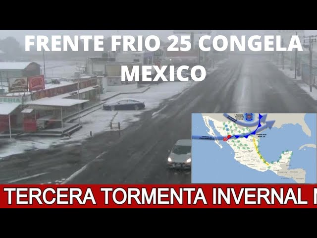 Strong Winter Storm Tonight Mexico, United States, Cold Front News Forecast