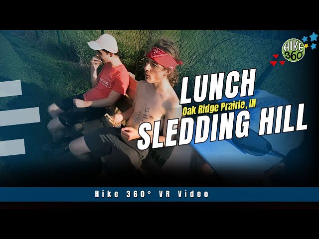Oak Ridge Prairie, IN - Lunch on the Sledding Hill (Hike 360° VR Video)
