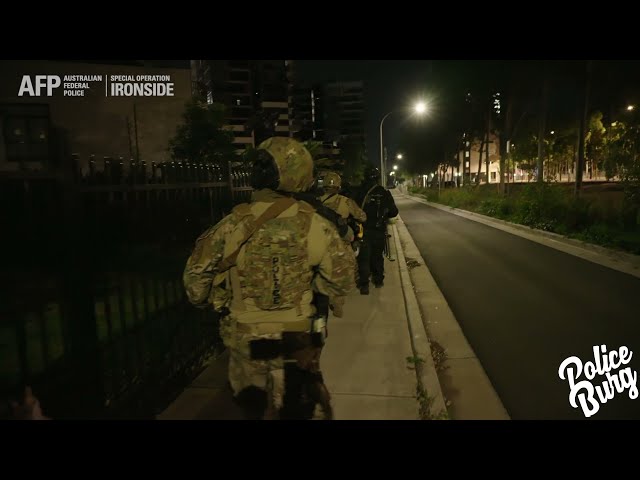 Australian Federal Police Tactical Response Team (TRT) Conducting Raids RE: Operation Ironside