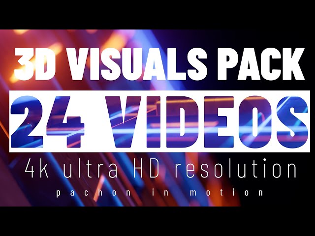 3D VISUALS - 24 VIDEOS - VJ PACK - DOWNLOAD ASSETS