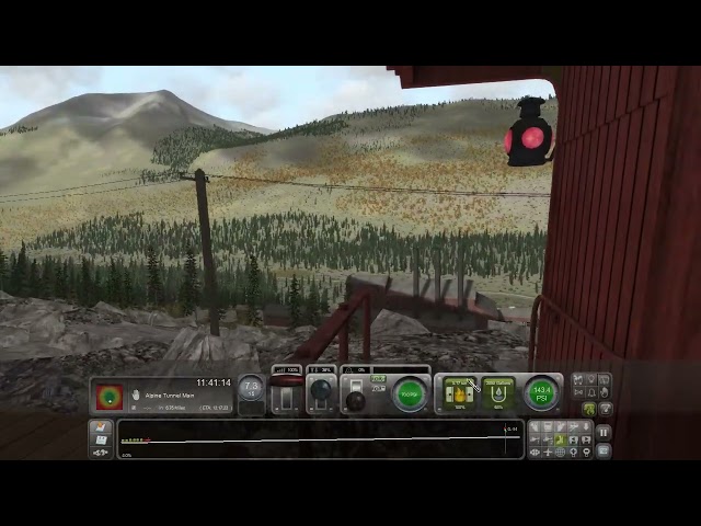 Train Simulator Alpine Tunnel Climb from St Elmo