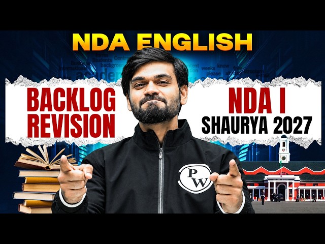 NDA ENGLISH: COMPLETE NDA ENGLISH BACKLOG REVISION | NDA 1 SHAURYA 2027