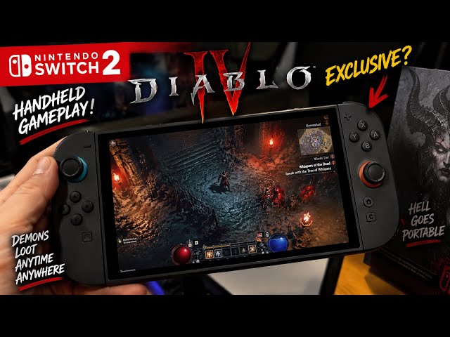 DIABLO 4 ON SWITCH 2?! 😱🔥 EXCLUSIVE HANDHELD GAMEPLAY!