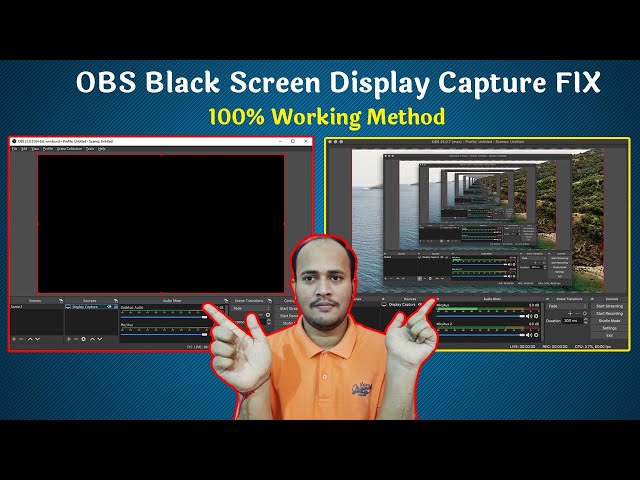 Solved Obs Studio Black Screen Problem on Windows 10,11 Laptops | FIX Black Screen Display  Capture