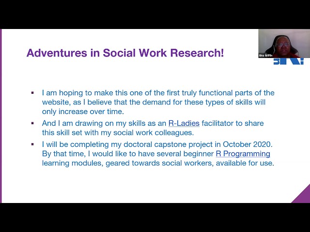 useR! 2020: Why Social Workers Need Data Science (G. Griffin), lightning