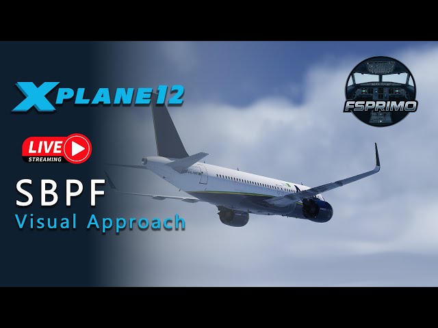 Real Airbus Pilot - SBPF Visual Approach - #xplane12  #quest3 #virtualreality #vr