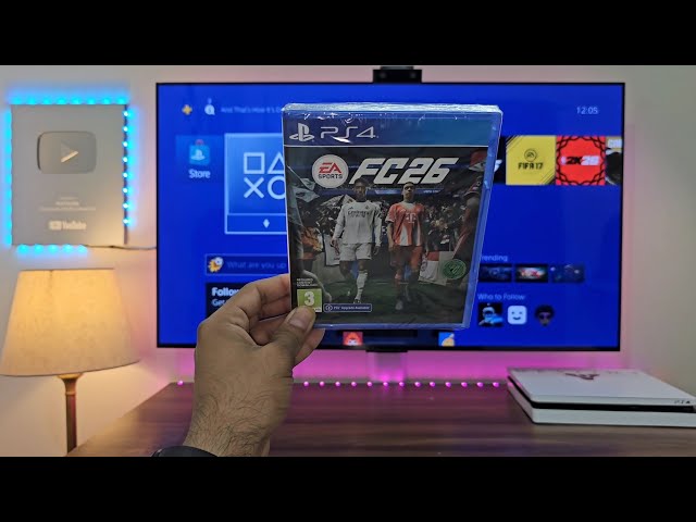 Распаковка EA FC26 PS4 + геймплей | Дисковое издание