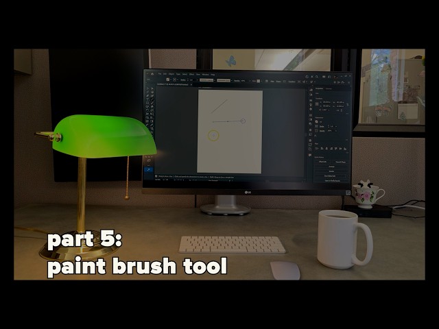 Adobe Illustrator 2026 Toolbar: The Paint Brush Tool
