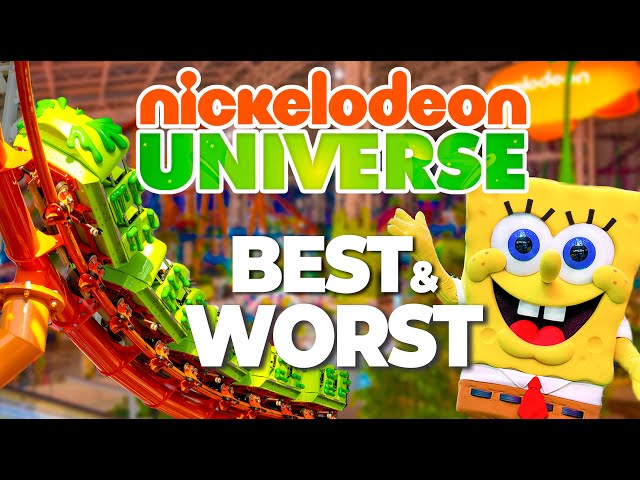 Top 10 Best & Worst Rides at Nickelodeon Universe Theme Park - American Dream Mall