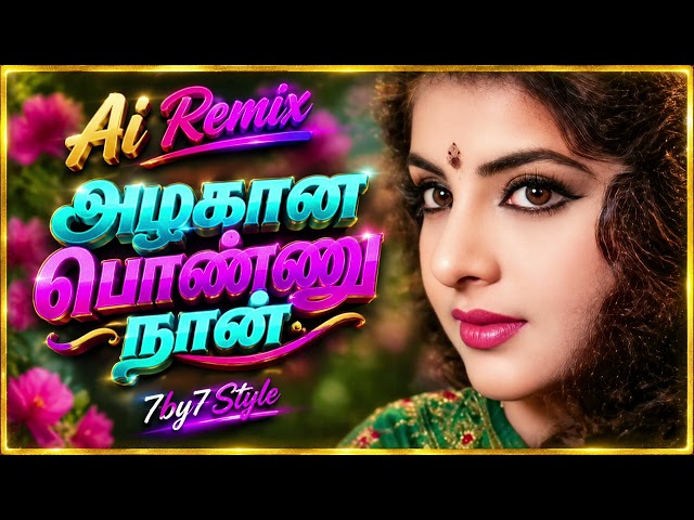 Azhagana Ponnu Thaan | Ai Remix Dj Version | 7by7 Music Style 