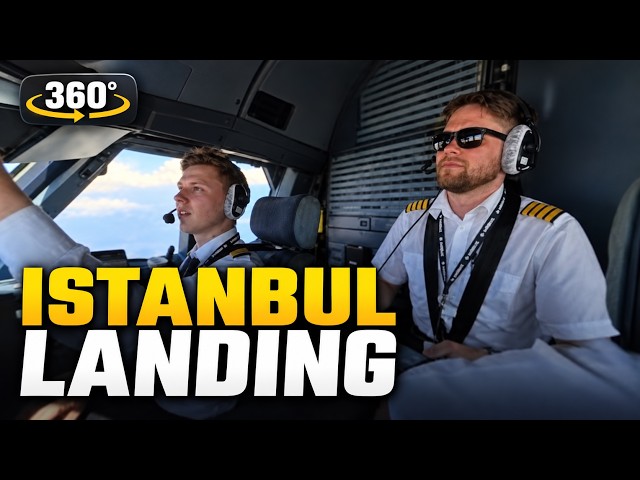 Airbus A321 ILS Landing at Istanbul | 360° Cockpit