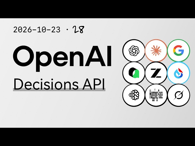 OpenAI Launches Decisions API【AI Morning News 2026-10-23】