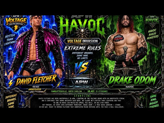 Apw League Match. Drake Odom vs David Fletcher