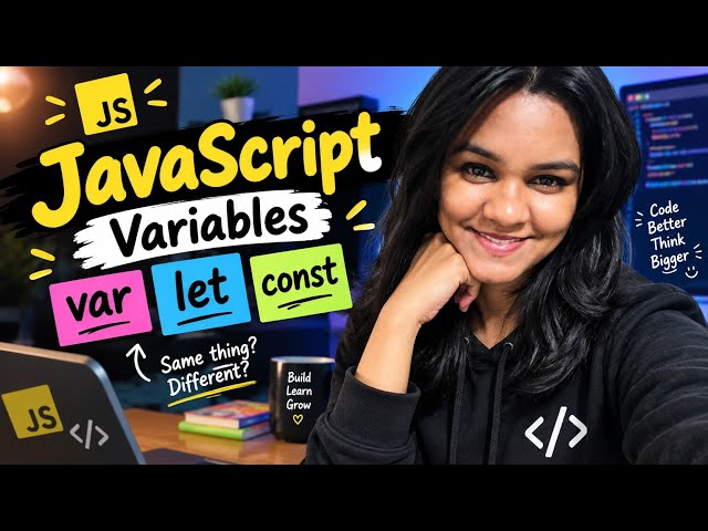 JavaScript Variables for Beginners | var, let & const