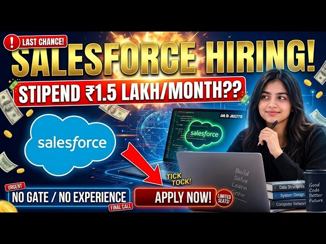 Salesforce Internship 2027 🚨 | Software Engineer Intern | 2028 Batch | Bangalore & Hyderabad