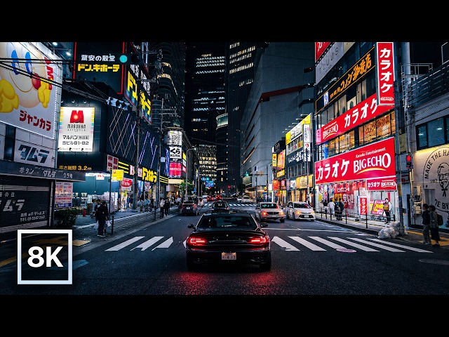 Osaka Night Drive 🇯🇵 / 8K 60fps HDR / Relaxing Lofi Beats