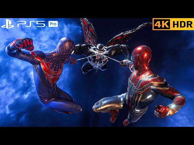 (PS5 PRO) Nanotech Tom Holland & Miles Vs Venom | 4K HDR |