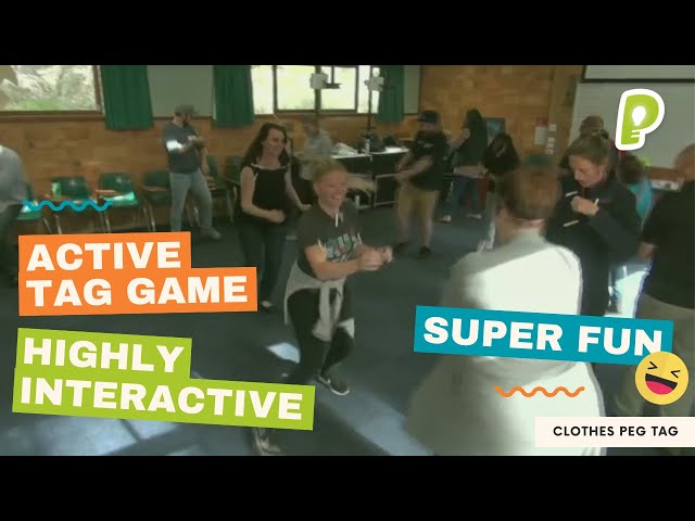 Team-Building Games: Clothes Peg Tag - Fun Large Group Tag Game & Warm-Up