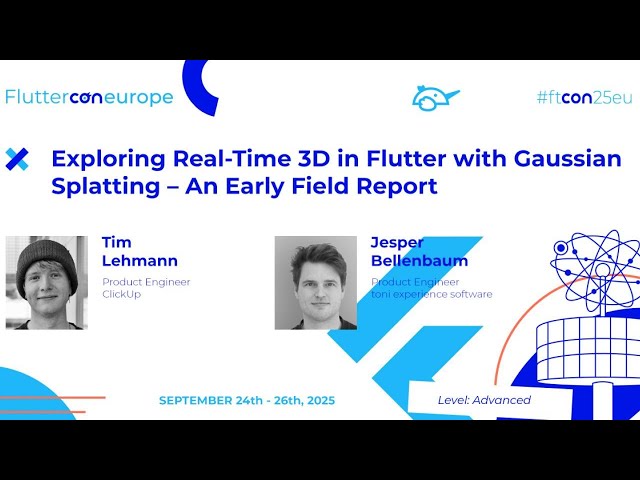 Exploring Real-Time 3D in Flutter - Tim Lehmann & Jesper Bellenbaum | Fluttercon EU 2025