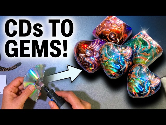 DIY Resin CD Jewelry That Actually Looks Expensive