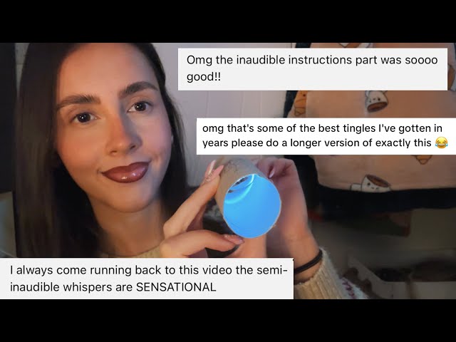 ASMR- Actually inaudible instructions for MAX tingles🤫✌🏻 (perfect vid if you need low volume asmr!)