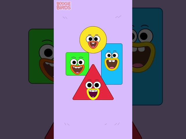 🎵 Shapes Song for Kids | Learn Shapes & Colors 🌈 For Preschoolers | Boogie Birds!
