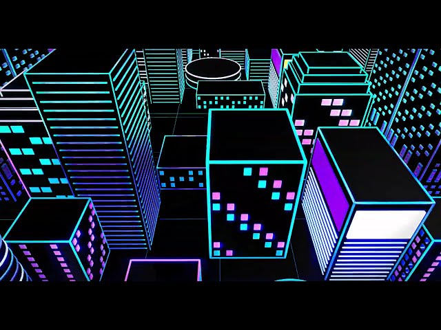VJ LOOPS (4K) / MOTION GRAPHICS / ANIMATION VIDEO / VISUAL LOOPS / CINEMA4D - CITY LIGHTS 3