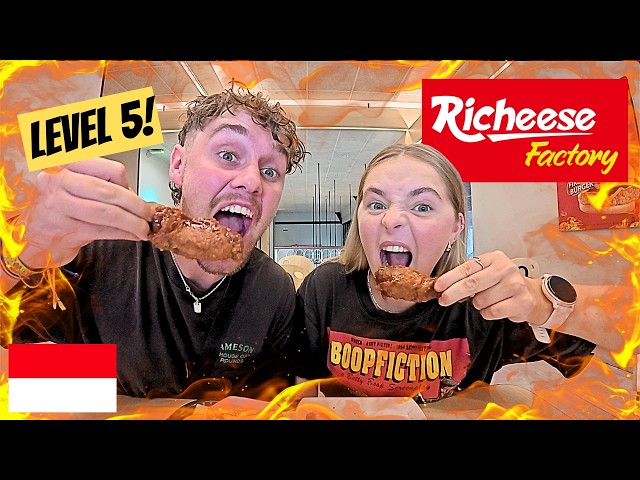 FIRST TIME TRYING RICHEESE FACTORY LEVEL 5 IN INDONESIA 🇮🇩 (Can We Handle It?!)