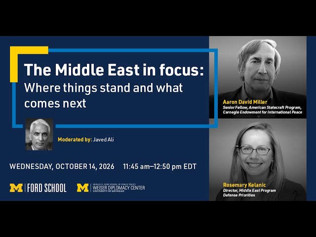 Middle East in focus: U.S. strategy in a changing region