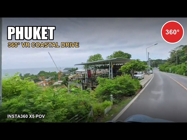 Phuket 360° VR Coastal Drive — Jungle Road to Ocean View | Insta360 X5 POV
