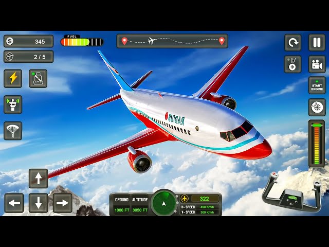 Real Airplane Flight Pilot Simulator - Plane Boeing 747 Pilot Emergency Landing - Android GamePlay