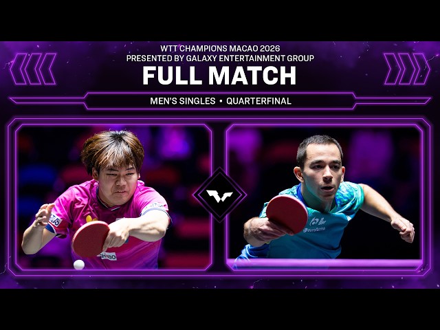 FULL MATCH | Sora Matsushima vs Hugo Calderano | MS QF | #WTTMacao 2026