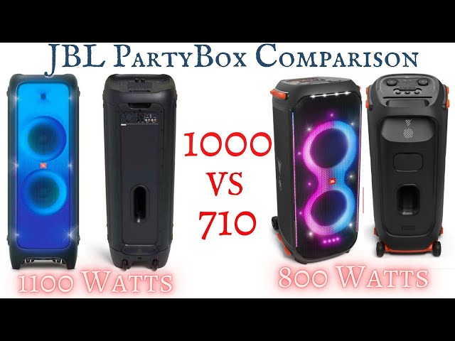JBL Partybox 1000 VS JBL Partybox 710 - Comparison -  CRAZY BASS TEST