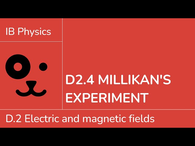 D2.4 Millikan's experiment [IB Physics SL/HL]