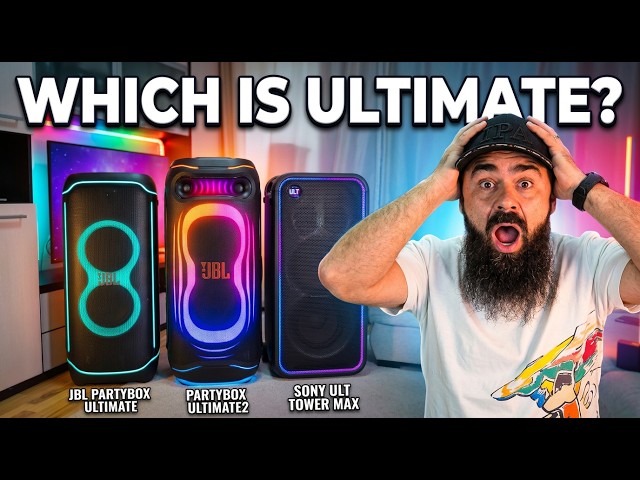 JBL Partybox Ultimate2 vs Ultimate1 vs Sony ULT Tower MAX - SPECS Battle