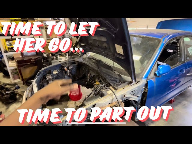 Disassembling and taking the GOOD stuff from my WRX…