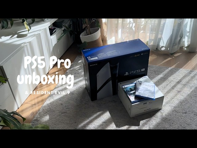 Unboxing the PS5 Pro + playing RE9