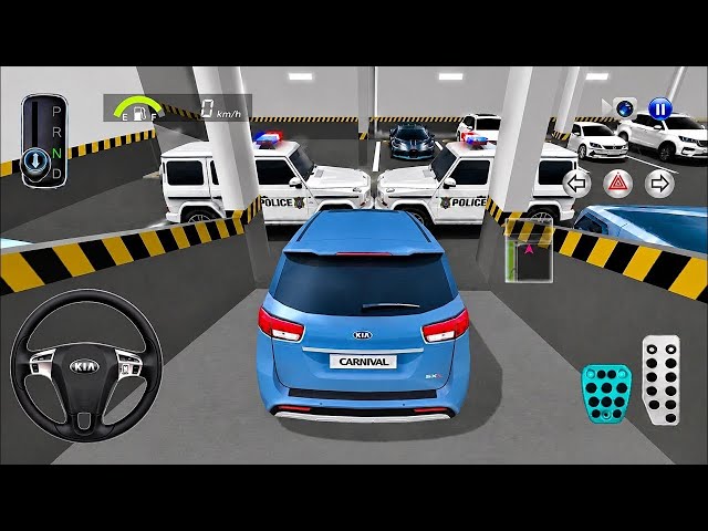 NEW Kia Carnival Stuck in Parking Building 🚗 | Police Car vs Ambulance | 3D Driving Class 