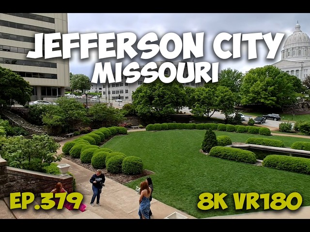 Ep.379 Jefferson City Missouri - Carnahan Memorial Garden And Lohman Building 8K VR180 3D Travel