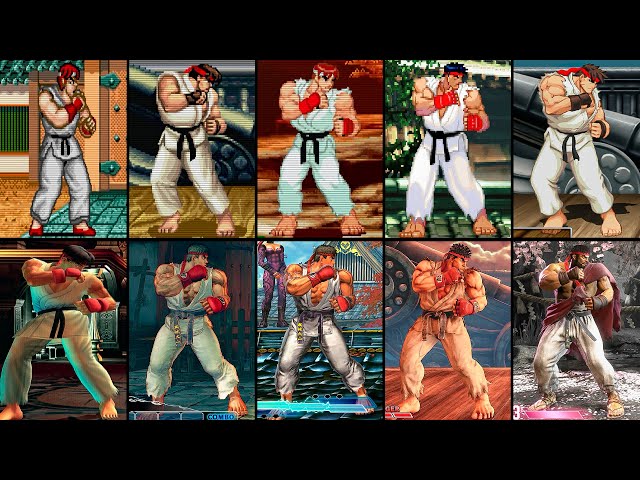 Evolution of RYU in Street FIghter Games | 2K 60FPS