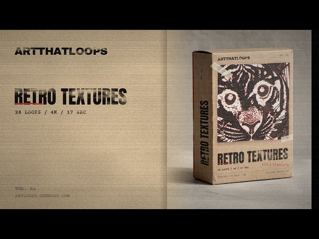 Retro Textures — Seamless VJ Loops · Screen Print & Halftone · 1080p