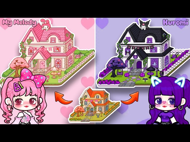 Game World MY MELODY VS KUROMI ✨House Maker | Game World House Ideas