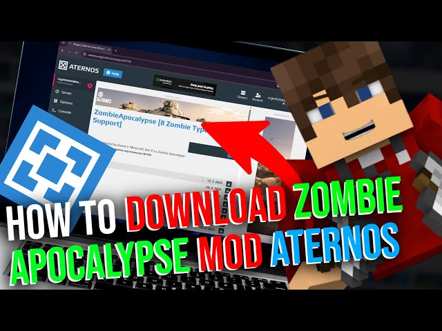 How to download Zombie Apocalypse mod Aternos server (2025) Zombie Apocalypse Mod