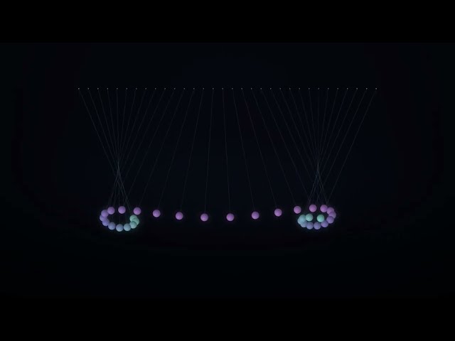 Endless Pendulum Garden | 1 Hour of Calming Patterns in 4K
